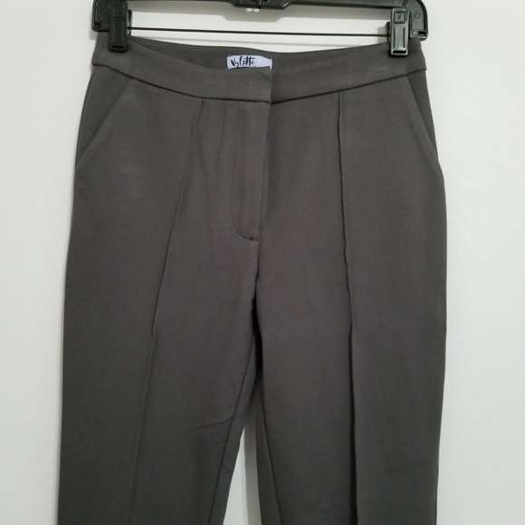 NWT Vylette Charcoal Grey Stretch Flare Pants Size 5 - Picture 2 of 8